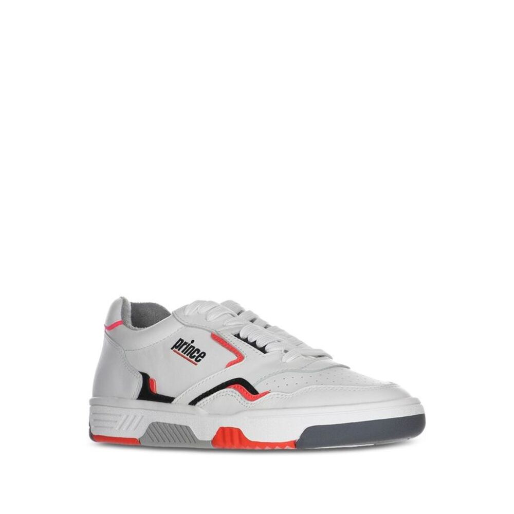 PRINCE Womens White Antimicrobial 838 Round Toe Wedge Athletic Sneakers 37
